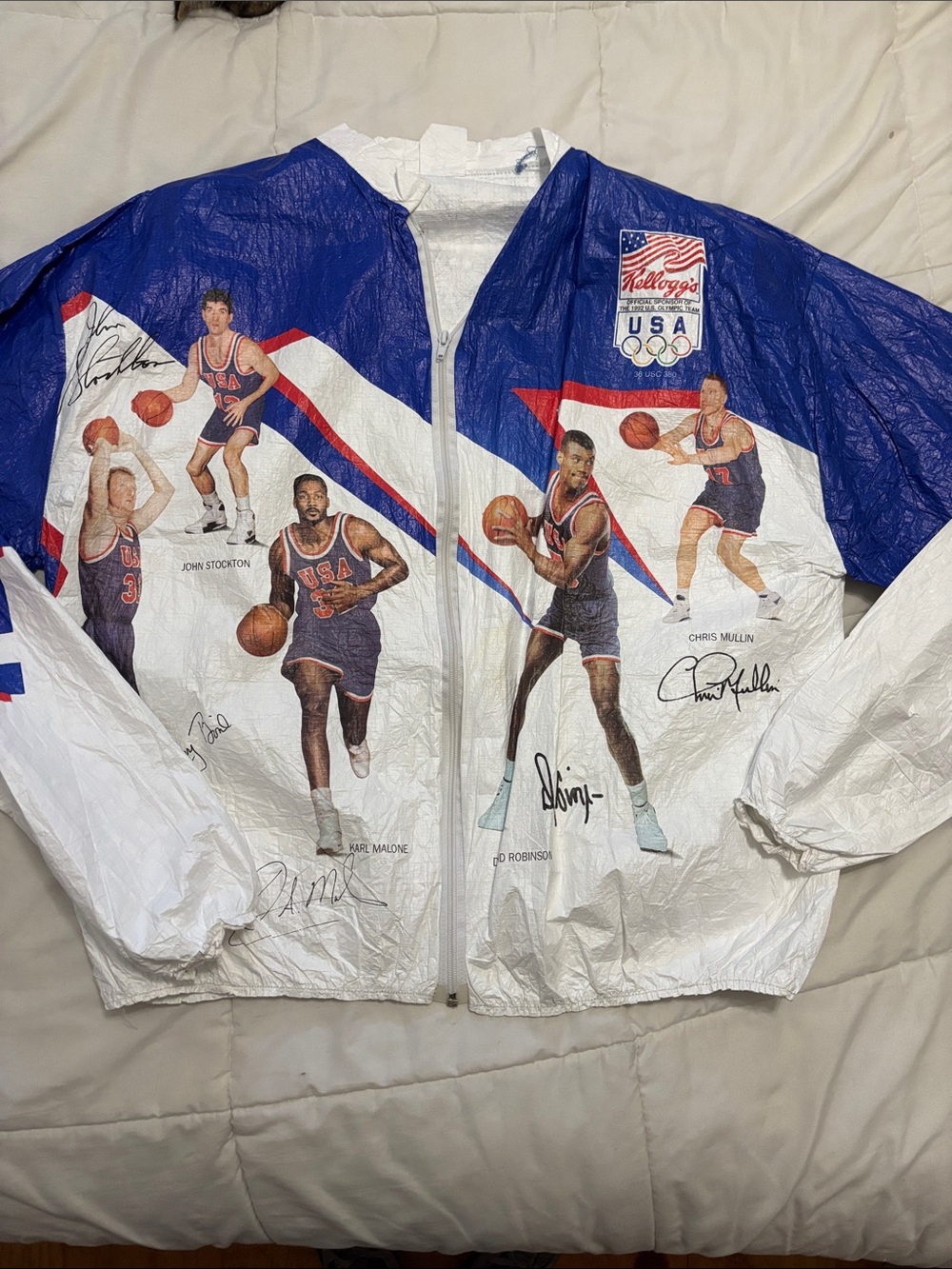 Vintage Kellogg USA Olympic Basketball Team Jacket 1992 Mail Away
